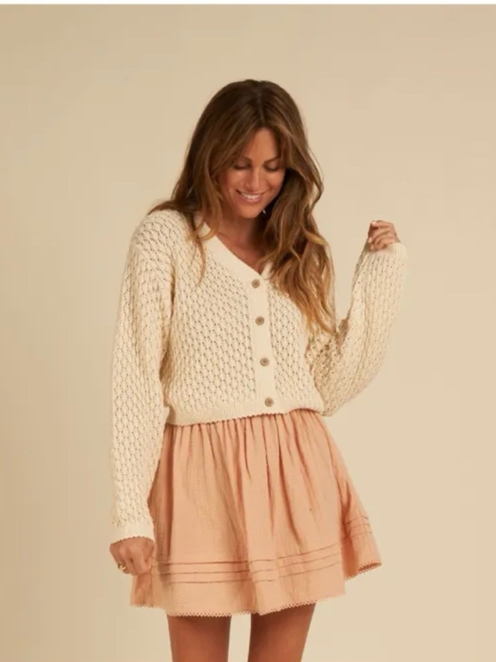 Rylee & Cru Ella crochet cardigan